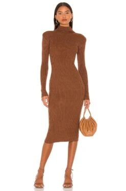 Abilene Sweater Dress Nutmeg