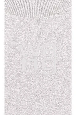 ALEXANDER WANG Short Sleeve Mini Dress W/ Printed Logo Alloy -Camila coelho || FREE PEOPLE || Bardot Sales AWAR WD7 V4