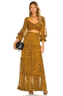 Ranza Skirt Persimmon -Camila coelho || FREE PEOPLE || Bardot Sales AXIS WQ84 V4