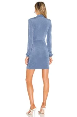 Bardot The Gathered Slinky Dress Blue Bird -Camila coelho || FREE PEOPLE || Bardot Sales BARD WD433 V3