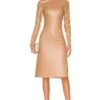 Bardot Harley Faux Leather Dress Tan -Camila coelho || FREE PEOPLE || Bardot Sales BARD WD467 V1