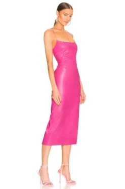 Bardot Helena Faux Leather Dress Hot Pink 6 Bardot Helena Faux Leather Dress Hot Pink -Camila coelho || FREE PEOPLE || Bardot Sales BARD WD505 V2