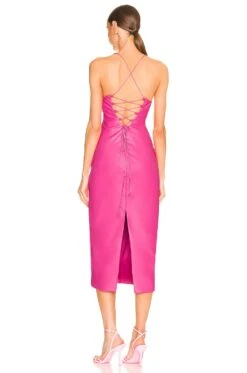 Bardot Helena Faux Leather Dress Hot Pink 7 Bardot Helena Faux Leather Dress Hot Pink -Camila coelho || FREE PEOPLE || Bardot Sales BARD WD505 V3