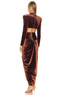 Cleopatra Velvet Set Coffee -Camila coelho || FREE PEOPLE || Bardot Sales BROR WD461 V3