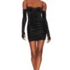 Camila Coelho Kourtney Mini Dress Black -Camila coelho || FREE PEOPLE || Bardot Sales COEL WD296 V1