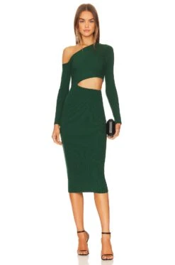 Camila Coelho Nahla Knit Dress Forest Green -Camila coelho || FREE PEOPLE || Bardot Sales COEL WD305 V1 1
