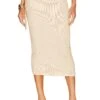 Camila Coelho Lygia Midi Skirt Champagne -Camila coelho || FREE PEOPLE || Bardot Sales COEL WQ146 V1