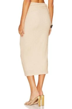 Camila Coelho Lygia Midi Skirt Champagne -Camila coelho || FREE PEOPLE || Bardot Sales COEL WQ146 V3