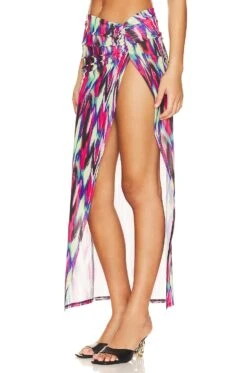 Camila Coelho Serenity Maxi Skirt Blue Hallucinogen -Camila coelho || FREE PEOPLE || Bardot Sales COEL WQ153 V3