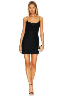 Dion Lee Velvet Architrave Corset Mini Dress Black