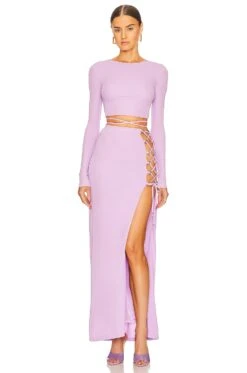 Sutara Skirt Lilac -Camila coelho || FREE PEOPLE || Bardot Sales DUNR WQ1 V5