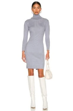 Victoria Knit Dress Grey