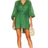Faithfull The Brand Lucita Smock Dress Dark Green -Camila coelho || FREE PEOPLE || Bardot Sales FAIB WD524 V1