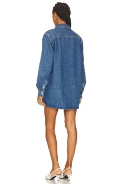FRAME The A-line Shirt Dress Brisk -Camila coelho || FREE PEOPLE || Bardot Sales FAME WD45 V4