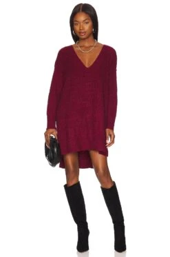 FREE PEOPLE Cozy Pullover Dress Off Beat