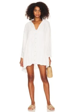 FREE PEOPLE Moonstruck Mini Dress Ivory