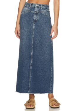 FREE PEOPLE Come As You Are Denim Maxi Medium Indigo -Camila coelho || FREE PEOPLE || Bardot Sales FREE WQ335 V1