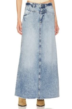FREE PEOPLE Come As You Are Denim Maxi Medium Indigo -Camila coelho || FREE PEOPLE || Bardot Sales FREE WQ337 V1 1