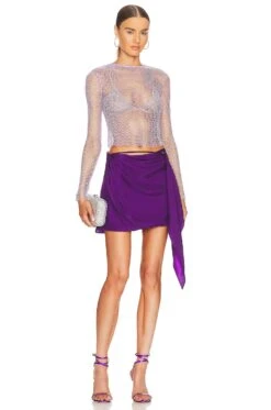 Himeji Skirt Purple -Camila coelho || FREE PEOPLE || Bardot Sales GAUR WQ23 V5
