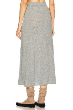 Einer Cashmere Midi Skirt Heather Grey -Camila coelho || FREE PEOPLE || Bardot Sales HLSA WQ6 V3