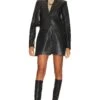 X REVOLVE Riles Faux Leather Blazer Dress Black -Camila coelho || FREE PEOPLE || Bardot Sales HOOF WD1006 V1