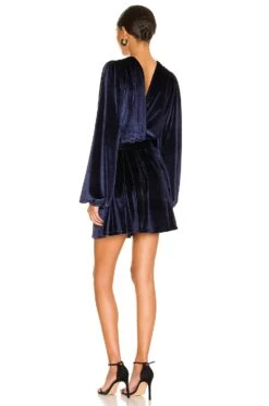 X REVOLVE Barzano Mini Dress Navy Blue -Camila coelho || FREE PEOPLE || Bardot Sales HOOF WD819 V3