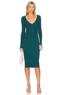 X REVOLVE Aaron Knit Dress Dark Teal -Camila coelho || FREE PEOPLE || Bardot Sales HOOF WD924 V1 1