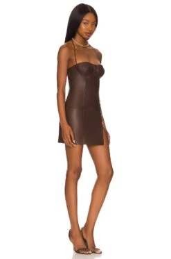 Blake Mini Dress Dark Brown -Camila coelho || FREE PEOPLE || Bardot Sales HURR WD589 V2