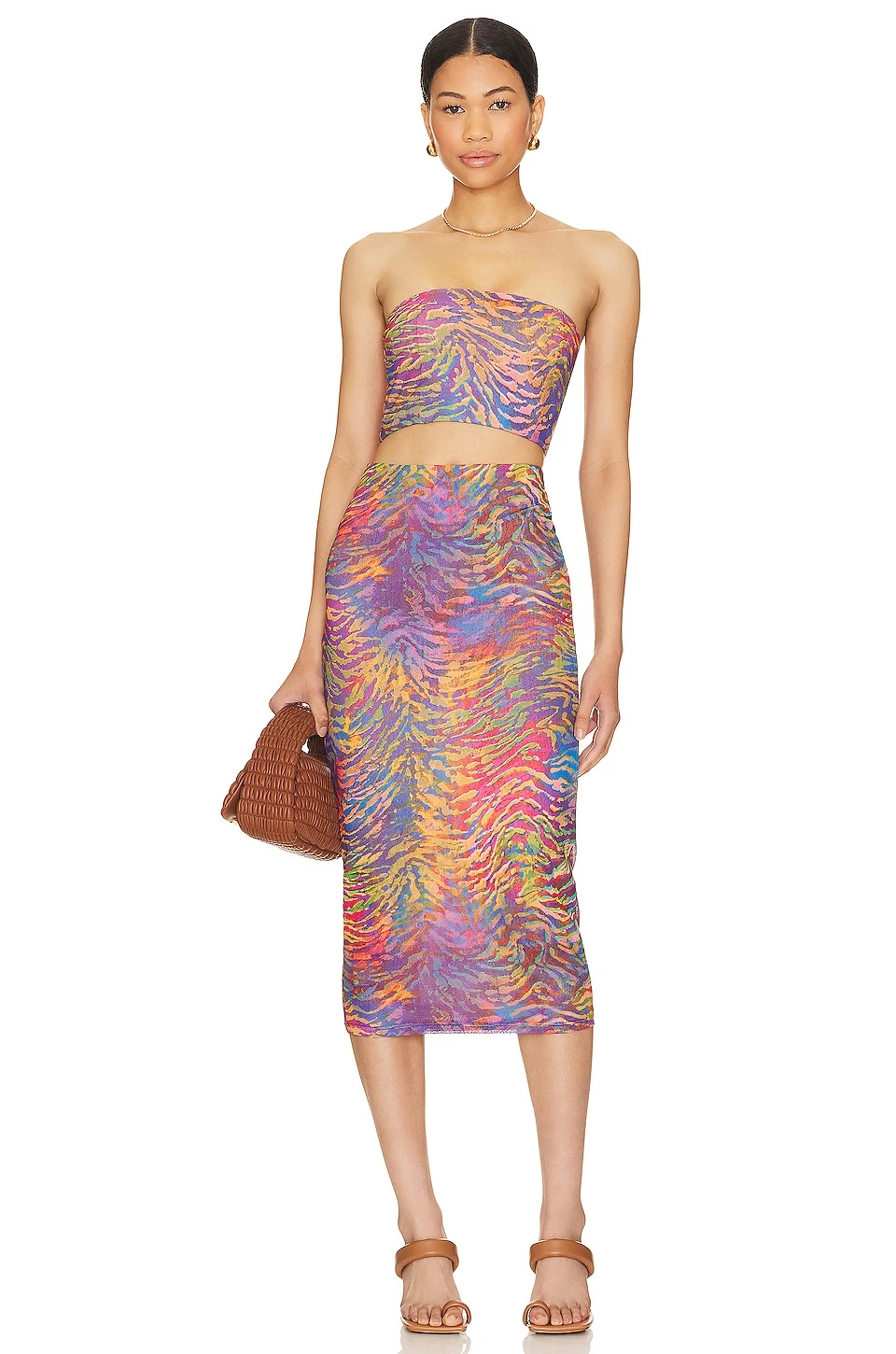 Santana Midi Skirt Multi Facade Zebra 6 Santana Midi Skirt Multi Facade Zebra - Image 4