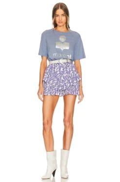 Isabel Marant Etoile JOCADIA 미니 스코트 Royal Blue -Camila coelho || FREE PEOPLE || Bardot Sales ISAR WQ37 V4