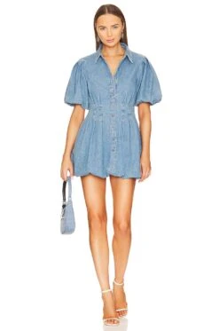 Ciara Denim Shirting Dress Vatia