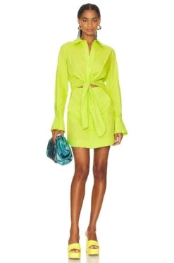 Colbi Shirt Dress Acid Lime