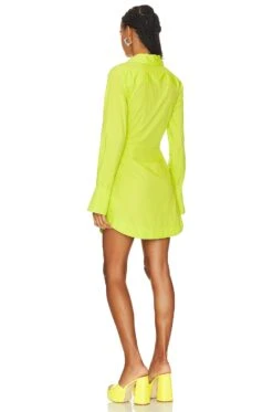 Colbi Shirt Dress Acid Lime -Camila coelho || FREE PEOPLE || Bardot Sales JDAR WD90 V3