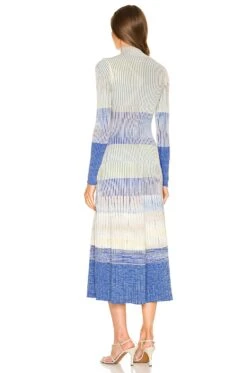 Kazuki Twist Front Dress Cobalt Space Dye -Camila coelho || FREE PEOPLE || Bardot Sales JSKI WD104 V3