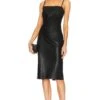 Dream Faux Leather Dress Black -Camila coelho || FREE PEOPLE || Bardot Sales LAGR WD146 V1