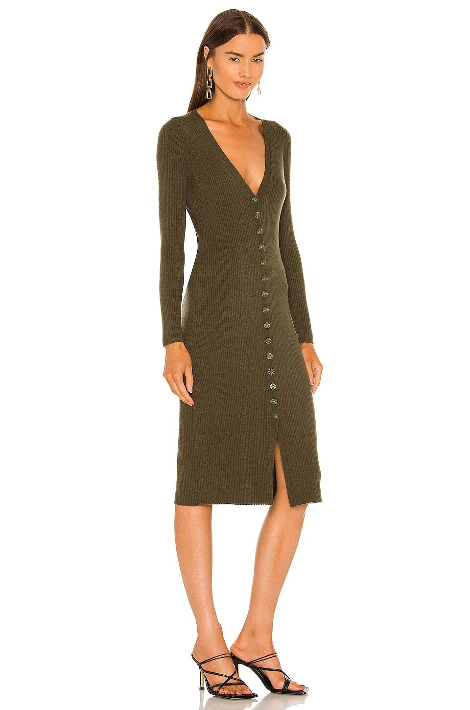 Maci Button Duster Dress Ivy Green 4 Maci Button Duster Dress Ivy Green - Image 2