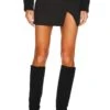 Front Slit Mini Skirt Black -Camila coelho || FREE PEOPLE || Bardot Sales LANS WQ14 V1