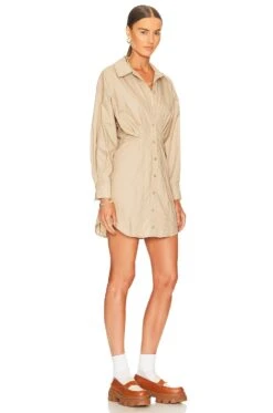 The Ismene Mini Dress Khaki -Camila coelho || FREE PEOPLE || Bardot Sales LCDE WD461 V2