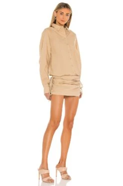 The Keem Mini Dress Tan -Camila coelho || FREE PEOPLE || Bardot Sales LCDE WD492 V2