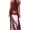 Dune Maxi Dress Burgundy -Camila coelho || FREE PEOPLE || Bardot Sales LCDE WD709 V1
