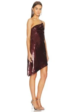 Koa Midi Dress Burgundy -Camila coelho || FREE PEOPLE || Bardot Sales LCDE WD712 V3