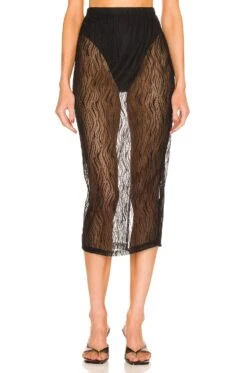 Elowen Midi Skirt Black