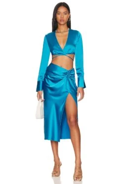 FALDA PRISCA Aqua Blue 9 FALDA PRISCA Aqua Blue -Camila coelho || FREE PEOPLE || Bardot Sales LCDE WQ141 V4