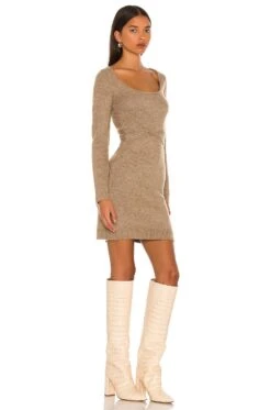 Megan Wrap Mini Dress Mocha -Camila coelho || FREE PEOPLE || Bardot Sales LEAX WD281 V3