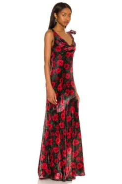 Jackie Maxi Dress French Rose Floral -Camila coelho || FREE PEOPLE || Bardot Sales LOVF WD3247 V3