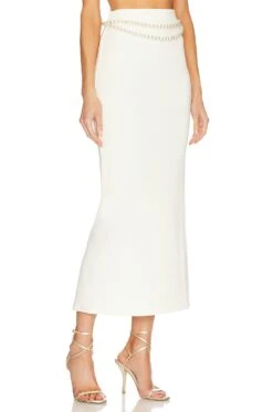 Nara Maxi Skirt Ivory -Camila coelho || FREE PEOPLE || Bardot Sales LOVF WQ690 V2
