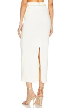 Nara Maxi Skirt Ivory -Camila coelho || FREE PEOPLE || Bardot Sales LOVF WQ690 V3