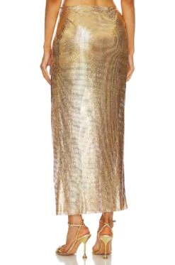 FALDA SASCHA Gold 9 FALDA SASCHA Gold -Camila coelho || FREE PEOPLE || Bardot Sales LOVF WQ741 V3