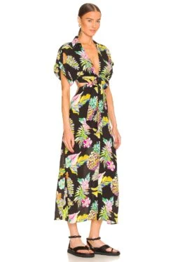 Mai Tai Might I Dress Black Tropi Cali -Camila coelho || FREE PEOPLE || Bardot Sales LSPB WD47 V2