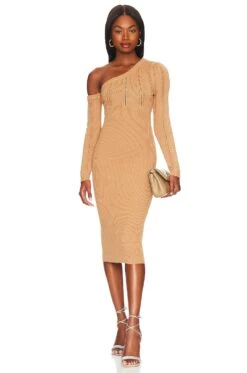 Landau Midi Dress Camel